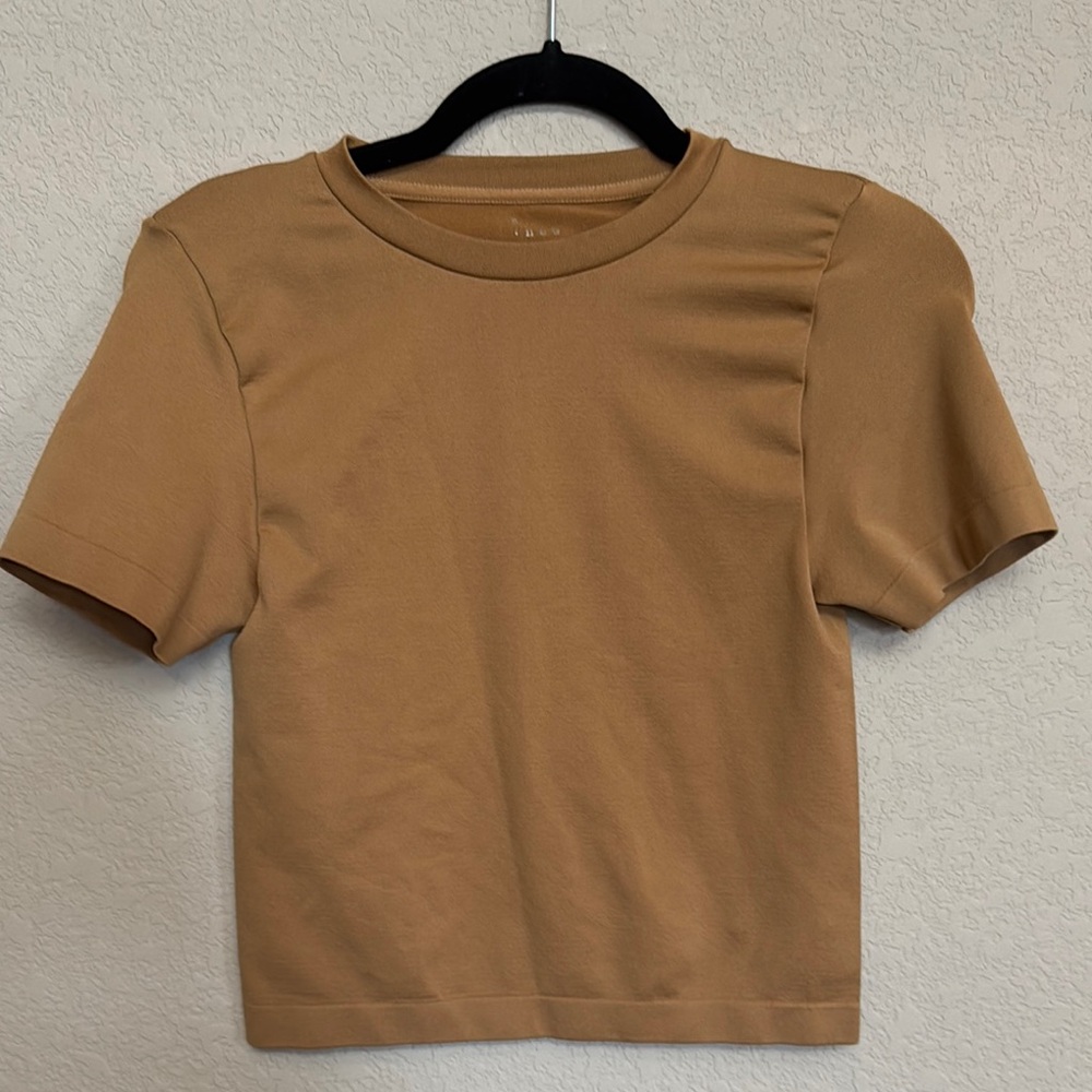 A New Day Camel Brown Stretch Tee